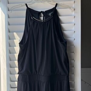 White House Black Market Black HighNeck Jumpsuit